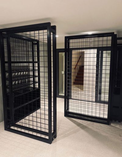 steel wine cellar doors